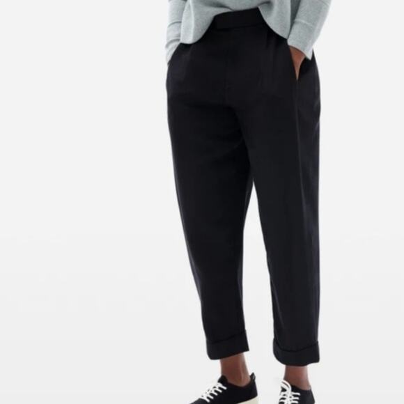 NEW Everlane Black The Put Together Pleated High Waist Trouser Pant - Picture 2 of 13